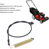 Cable Embrayage Blade Tracteur Mower Cable Craftsman Ltx1000, Cable of Embrayage of Pont 175067 169676 21547184 Replacement in Metal - Top-Down View