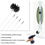 Kit of Ramonage Stove Pellet Adjustable Brush Cleaning of Chimney Conduits 15 Cannes of Kit for of Stove a Granules Tool for Cheminees, 6m, 100mm