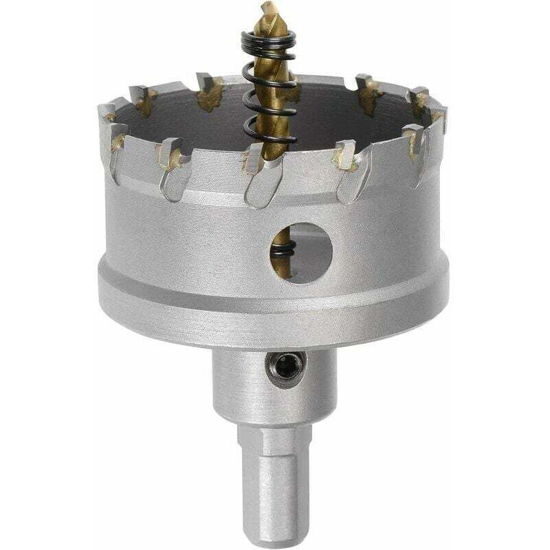 Fraise Trepan in Carbure of Scies Cloches for Tole in Steel Stainless Pas of Limite of Rod Triangulaire Antiderapante, 60 mm