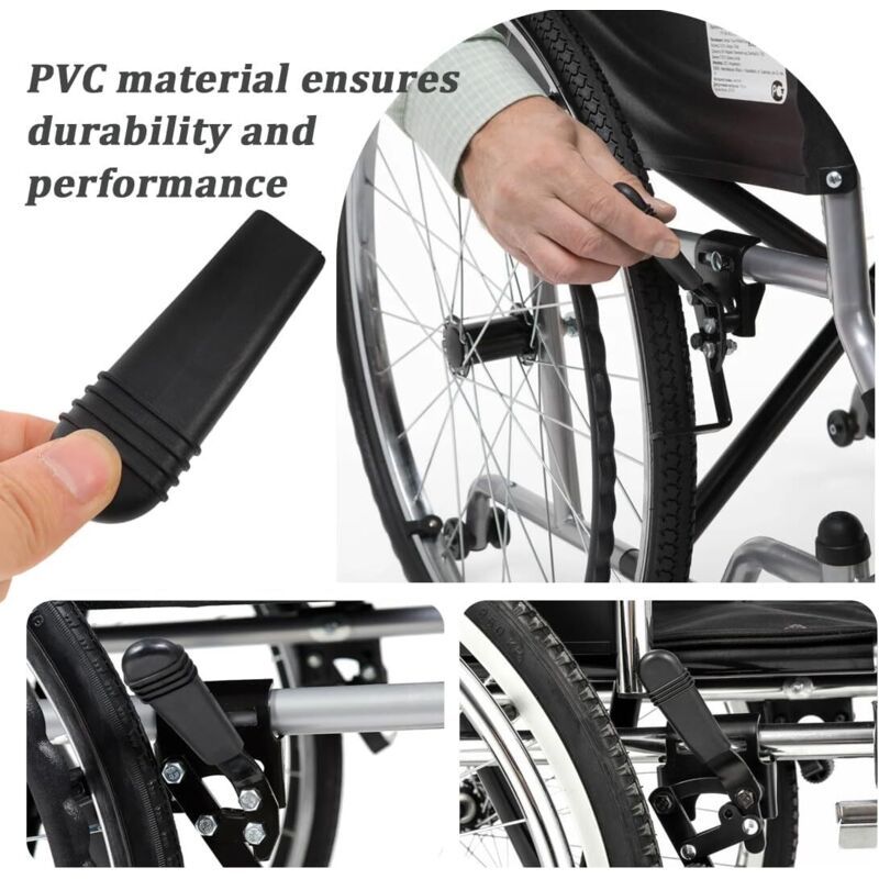 4, Repair Lever Covers Wheelchair Brake Accessory Piece Wheelchair Brake Handle Replacement Practical Brake Extension Covers