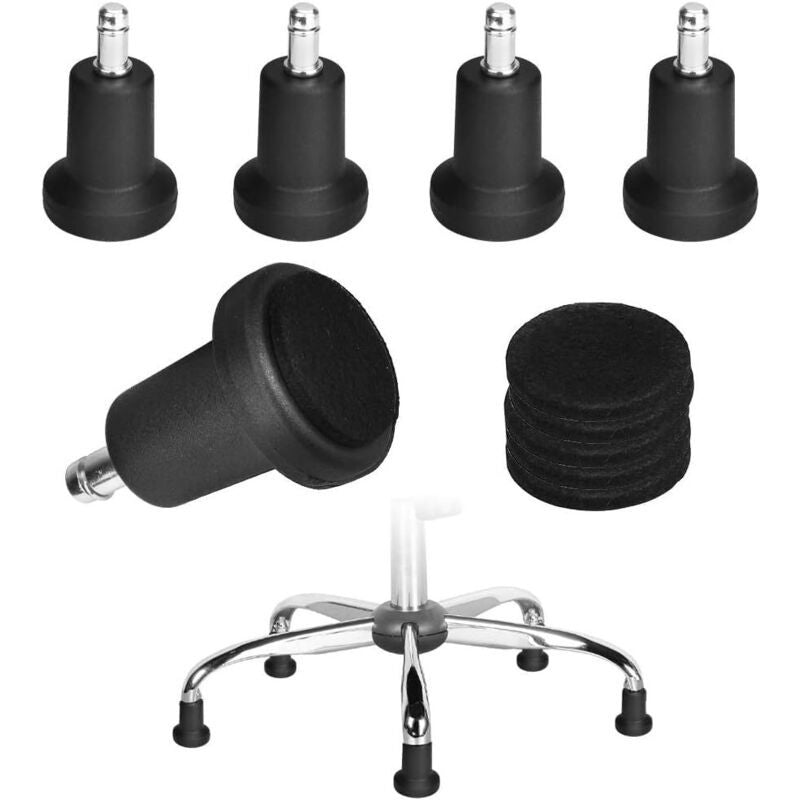 5 Pcs Replacement Casters of Chair Desk Fixes Patins of Desk 2 Pouces of Floor for of Desk Cushion of Foot Fixe for Desk