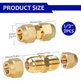 2 Pcs Rallonges of Hose in Copper of Climatisation Pas of Soudure Necessaire Accessories of Climatisation, 0.5 in