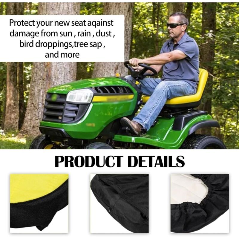 Cover of Siege for Mower and Tractor, LP92334 Cover of Siege for Tractor of Mower A Lawn John Deere and Sieges Gator Weather Resistant Up to, 45.7cm