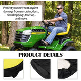 Cover of Siege for Mower and Tractor, LP92334 Cover of Siege for Tractor of Mower A Lawn John Deere and Sieges Gator Weather Resistant Up to, 45.7cm