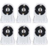 20 Pcs Douilles for Lampes Fluorescentes Non Pontees Douille of Lamp Douille Tombstone Type a Screws T8 and G13 - Top-Down View