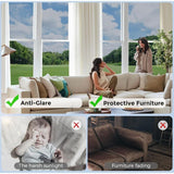 Film Window Anti Regard Occultant Film Without Tain Filter Anti UV Desk, Bedroom Anti Heat Protection of the Vie Privee for Living Room, 45x400cm - Top-Down View