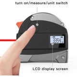 2, in Measuring Tape, 1 Measuring Ruler Infrared Rangefinder Digital Laser Rangefinder Construction and Measurement Tools, 30m