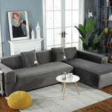 Cover of Corner Sofa with Armrests of Sofa Sofa of Protection Expandable in Shape of L Blue, Lake Double Please Buy Two Pieces, 145185cm