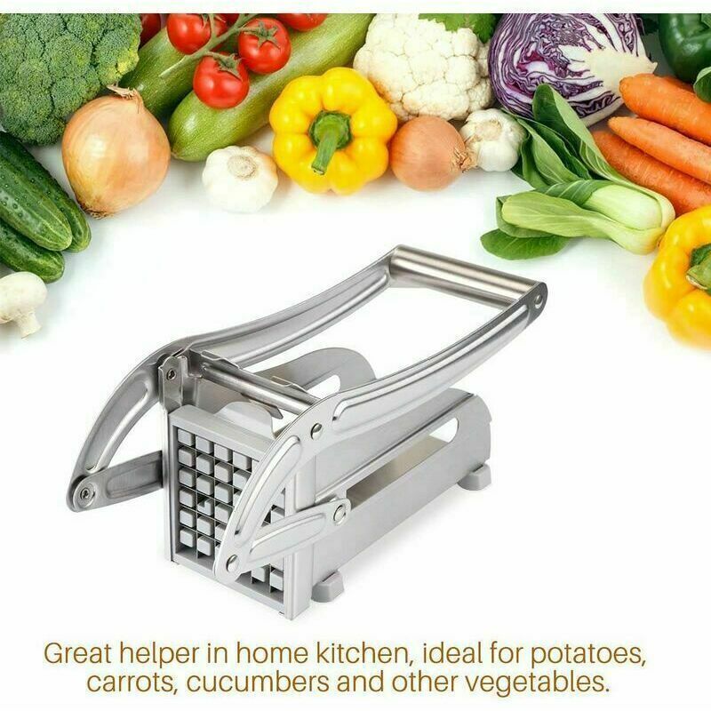 Stainless Steel French Fry Cutter for Potatoes and Vegetables for Home and Commercial Use