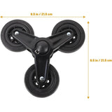 1 Pair of Heavy Duty Wheeled Trolleys Trolley Wheels Luggage Trolley Wheels Heavy Duty Wheelbarrow Wheels