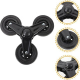 1 Pair of Heavy Duty Wheeled Trolleys Trolley Wheels Luggage Trolley Wheels Heavy Duty Wheelbarrow Wheels - Side View