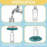 Water Bowl for Reptiles with Bottle Geckos, Snakes Lizards, Dispenser Scorpions. Bowl for Tortoises, 2 in