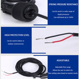 Female Thread Flow Sensor and Paddle Water Flow Switch for Heat Pumps Water Heaters and Air Conditioners - Side View