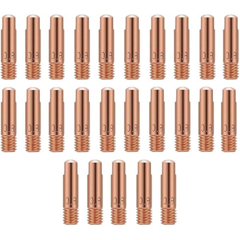 25 Pcs Contact of Nozzles of for Nozzle a Gas and Gas Without Torch of Welding MIG and MAG Consumables a MIG Welder MIG