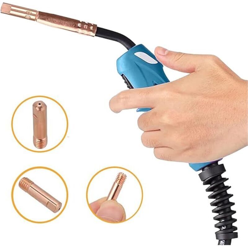 25 Pcs Contact of Nozzles of for Nozzle a Gas and Gas Without Torch of Welding MIG and MAG Consumables a MIG Welder MIG
