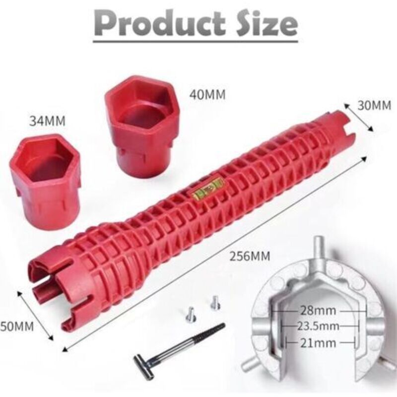 Tool of Wrench a Faucet 1, Slip Installateur of Faucet and of Sink Anti-Tool of Wrench a Hose of Plomberie, 8 in