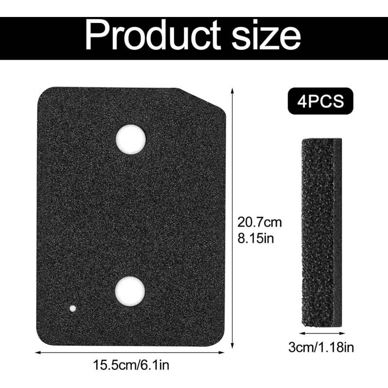 Pieces Filtres for Seche Linge Compatible with Miele T1 Filter of Base in Foam 9164761 Filter Eponge of Spare a Pump a Hea, 207 X 157 X 30 mm, 30 mm