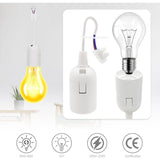 PCS Douille of Lamp E27 Holder of Bulb E27 Renovation of Batiment with Cable of Chantier 4A 250V Base of Light of Suspension Max.60W, White