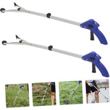 2 Pcs Ramasse Dechets Pliable in Aluminum Tool of Prehension Ergonomique for Garden and Cleaning Outdoor Aide for Personnes Agees and Handicapees - Side View
