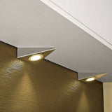 Set of Triangles LED for Furniture of Kitchen Cold White - Side View