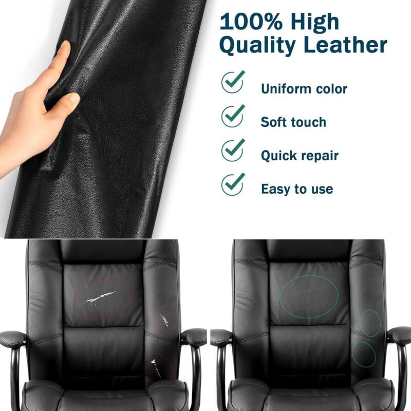 Simili Leather Autocollant Black, Bottes Bag A Hand Bags Souples Patch Leather Auto, 50x100cm