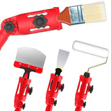 Extendable Multi Angle Paintbrush Holder Adjustable Adapter for Telescopic Handle Tool for Painting Walls and Ceilings at Height