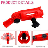 Extendable Multi Angle Paintbrush Holder Adjustable Adapter for Telescopic Handle Tool for Painting Walls and Ceilings at Height - Side View