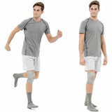 Adjustable Knee Support Brace with Patella Stabilizer Pad Workout, Joint Pain Injury Recovery Breathable Compression Knee Sleeve for Running - Front View