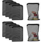 10 Pcs Bags Filtrants for Aquarium with Fermeture Eclair in Maille Fine a Haut Debit Black, Biospheres Bags Reutilisables for Charcoal Actif