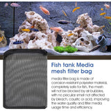 10 Pcs Bags Filtrants for Aquarium with Fermeture Eclair in Maille Fine a Haut Debit Black, Biospheres Bags Reutilisables for Charcoal Actif