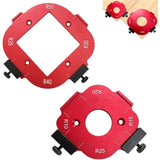 2 Pcs Router Jigs for Wood, Worktop Jig Arc Angle Positioning Jig 1, Router Jigs for R10 R15 R20 R25 R30 R35 R40 R50 Routers, 4 in