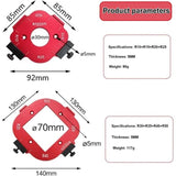 2 Pcs Router Jigs for Wood, Worktop Jig Arc Angle Positioning Jig 1, Router Jigs for R10 R15 R20 R25 R30 R35 R40 R50 Routers, 4 in