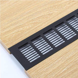Mesh of Aeration in Aluminum a Encastrer Black, Mesh of Ventilation Angulaire for the of Placards and of Chambres, 400 mm