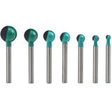 7 Pcs Fraises a a Rod Ronde of Wood, 6 and 8 and 10 and 12 and 14 and 16 and for Fraise a Rainurer, 6 mm, 19 mm