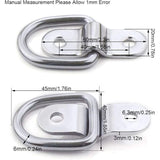 10 Pcs Hooks of Arrimage in Shape of D for Car Truck, Bateau Remorque, Cargaison Anneaux in D Tres Resistants