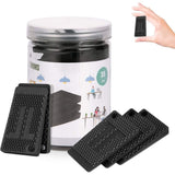 36 Pcs Furniture Leveling Wedges Black, Slip Tables, Chairs Cabinets, Waterproof and Non-Stackable for Furniture Made of Flexible Plastic - Front View