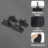 4 Pcs Rubber Anti-Shock Absorber Mounts Units Vibration Pads for Air Conditioners, 4cm