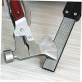 Folding Diamond Pocket Sharpener Double, Pruning Shears Loppers and Knives Sided Sharpening Stone for Scissors - Side View