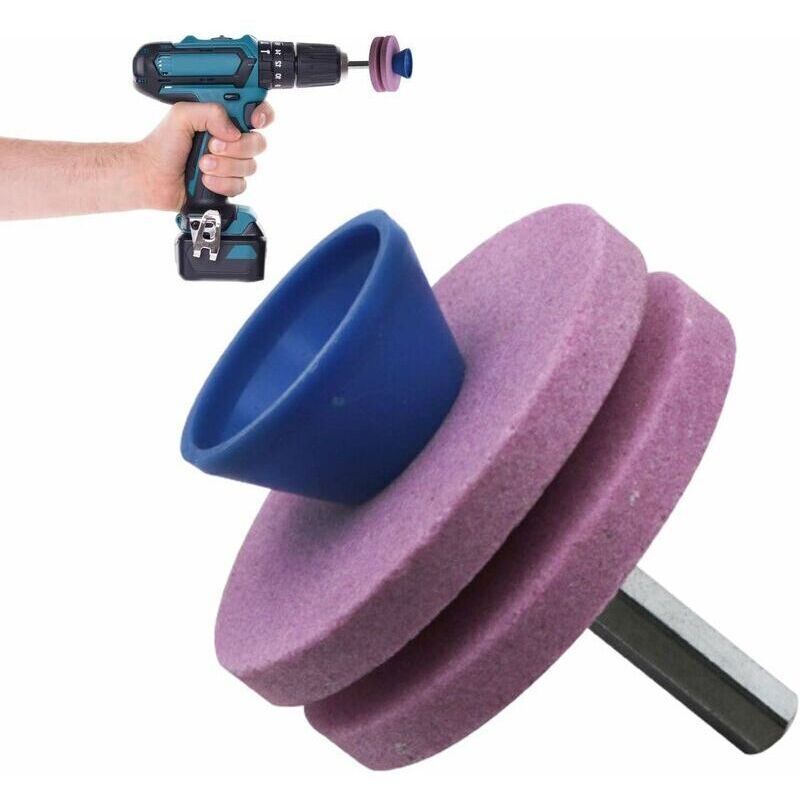 Affuteur Blade Mower Gazon Rose, Meule Daffutage for Tools of Garden Aiguiseur Remplacements of Tool of Mower