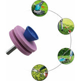 Affuteur Blade Mower Gazon Rose, Meule Daffutage for Tools of Garden Aiguiseur Remplacements of Tool of Mower - Side View