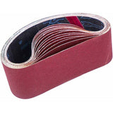 15 Pcs Strip Abrasive Bandes Abrasives Mixte, 3x Grains 80 and 120 and 150 and 240 and 400, for Ponceuses a Strip, 75 X 457 mm, 457 mm