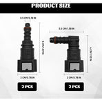 to Fuel Hose Connector Fuel Hose Diesel Hose Quick Diesel Connector Quick Fuel Connector for Diesel, 7.89mm, 8mm