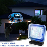 Dummy TV Simulator with 12 LEDs and 3 Selectable Programs Energy, Efficient with Timer Complete with Mains Adapter for Use as a Burglar Deterrent