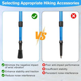 15 Pcs Rubber Protective Tips Trekking Poles Pole Tip Caps for Nordic Walking Poles Gravel Protectors for Mountain Hiking