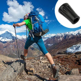 15 Pcs Rubber Protective Tips Trekking Poles Pole Tip Caps for Nordic Walking Poles Gravel Protectors for Mountain Hiking - Top-Down View
