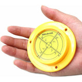 Circular Spirit Level with Mounting Holes for Motorhome, 90 mm - Side View
