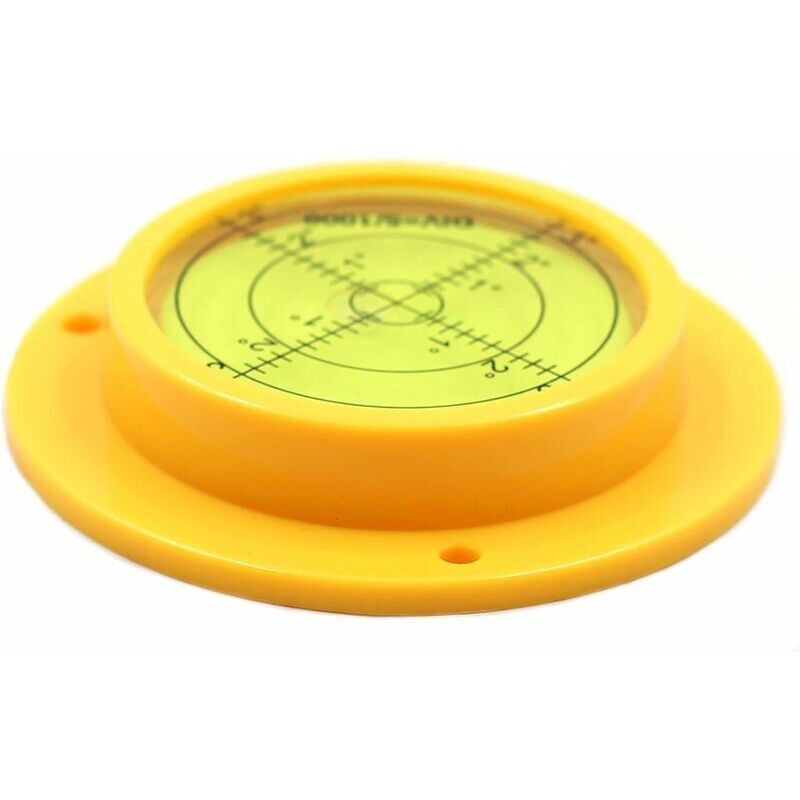 Circular Spirit Level with Mounting Holes for Motorhome, 90 mm