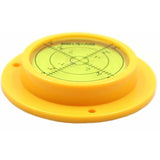 Circular Spirit Level with Mounting Holes for Motorhome, 90 mm - Top-Down View