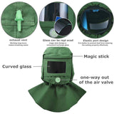 Sandblasting Hood Anti-Dust Heat, Scratch Windproof, Resistant Canvas Hood Neck Protector Face Protection