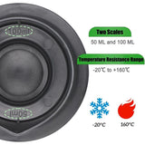 Measuring Cup Mix Compatible with Thermomix TM5 TM6, Removable Measuring Cup Cover with Graduations of 100 Ml and 50 Ml